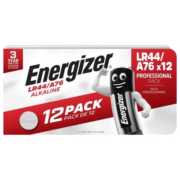 Energizer Alkaline LR44 batteri, 12 st.
