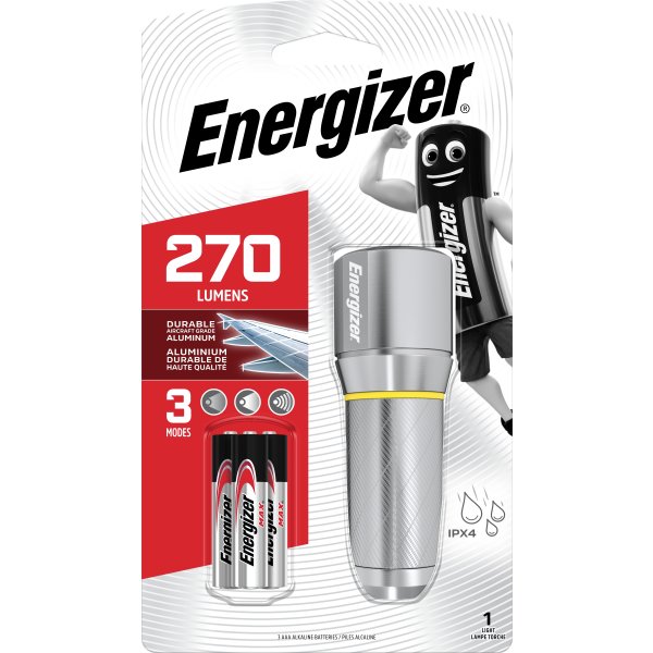 Energizer Vision LED metallficklampa 3xAAA, 270lm