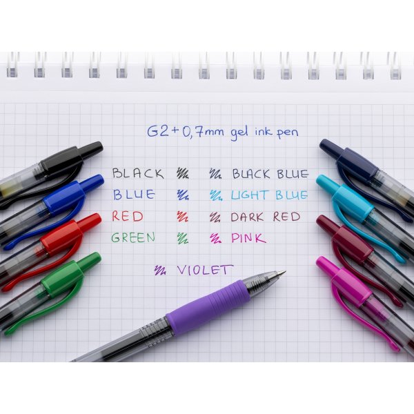 Pilot G-2 Plus Rollerball | M | Ljusblå