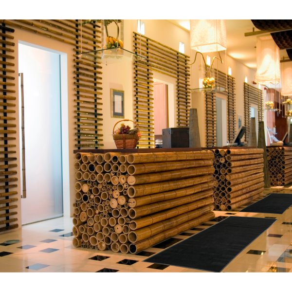 Halkfri matta, 400x90 cm, svart