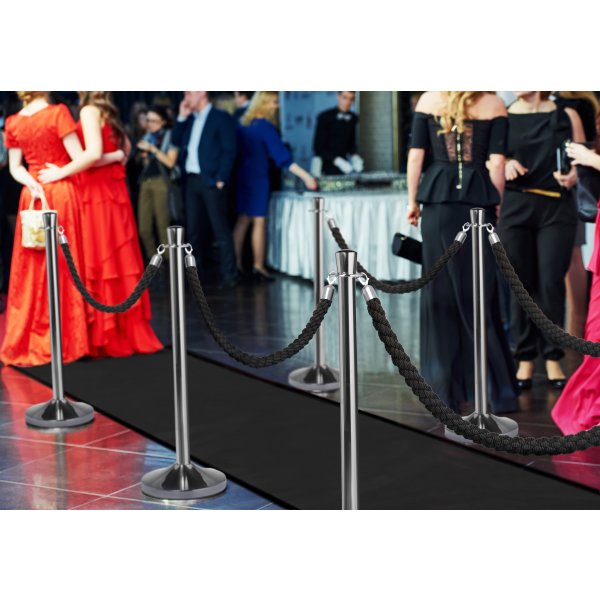 Halkfri matta, 400x90 cm, svart