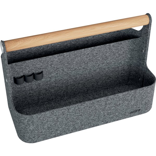 Leitz Skrivbordsorganisatör | Bärbar | Grå filt