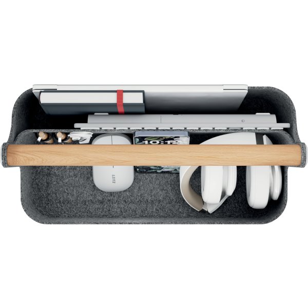 Leitz Skrivbordsorganisatör | Bärbar | Grå filt