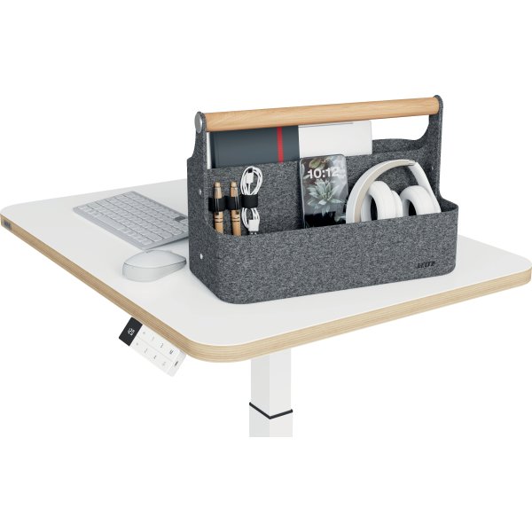 Leitz Skrivbordsorganisatör | Bärbar | Grå filt