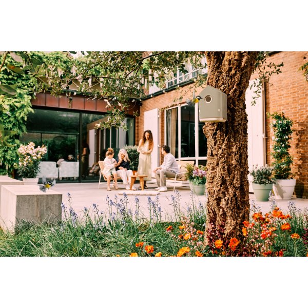 Elho Cosy Fågelhus, 18 cm, mushroombeige