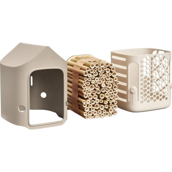 Elho Cosy Insektshotell, 18 cm, mushroom beige