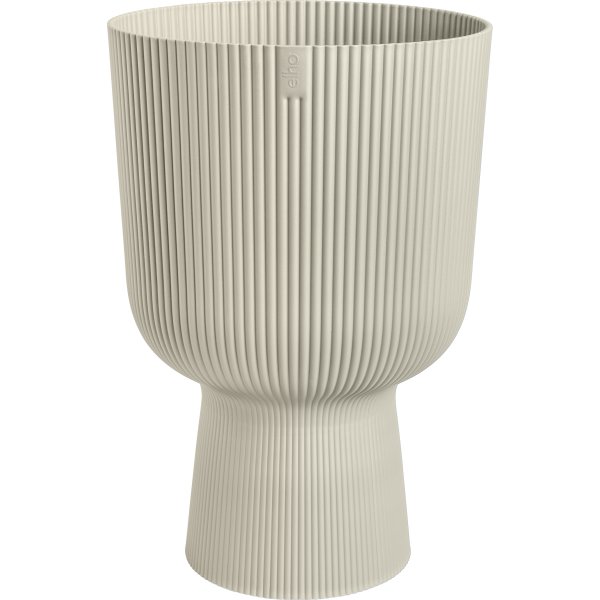 Elho Vibes Coupe Blomkruka, 14cm, linen white