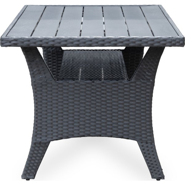 OUTDOOR hörnsoffa/loungeset, svart