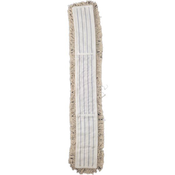 Fickmopp till moppstativ, vit, bomull, 100 cm