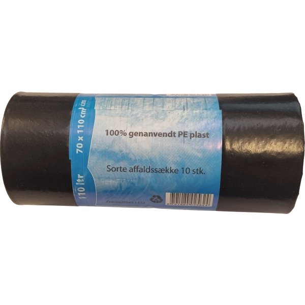 Sopsäckar 100 liter, svart