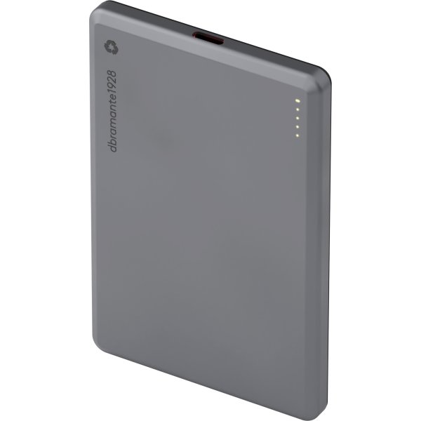 DBRAMANTE1928 Power Bank, 5K Trådlös v2 - Grå
