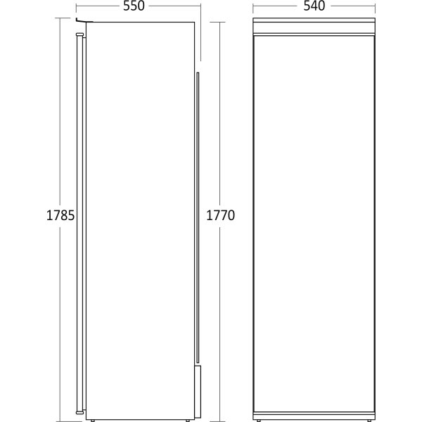 Scandomestic Integrerad kylskåp - RFI304WD