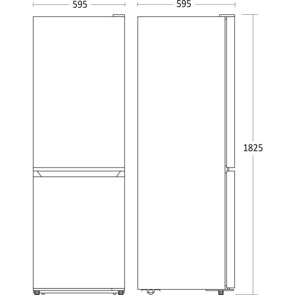Scandomestic Kylskåp/Frys - CBF304WE