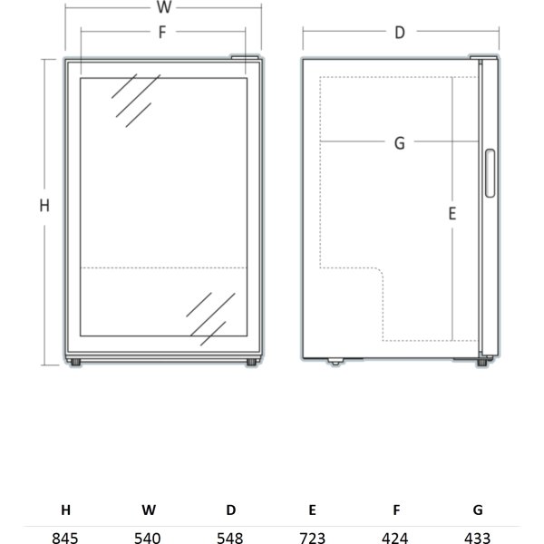 Scandomestic Vinkylskåp - SV 452 B