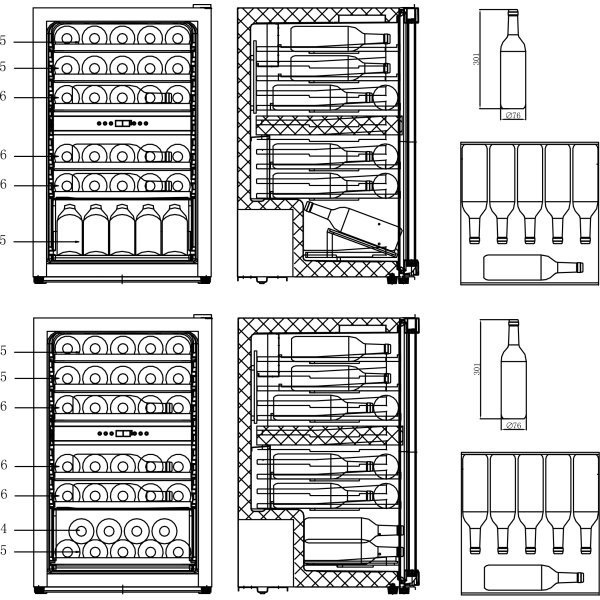 Scandomestic Vinkylskåp - SV 452 B