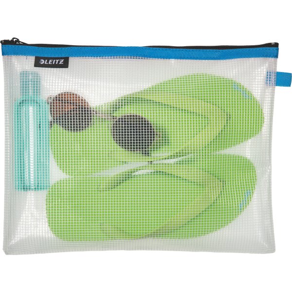 Leitz WOW Vattenavvisande dragkedjeficka | L | Blå