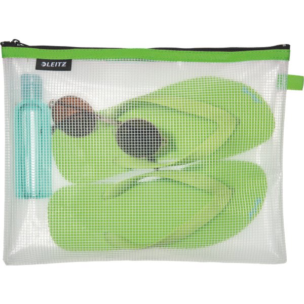 Leitz WOW Vattentät blixtlåspåse | L | Grön