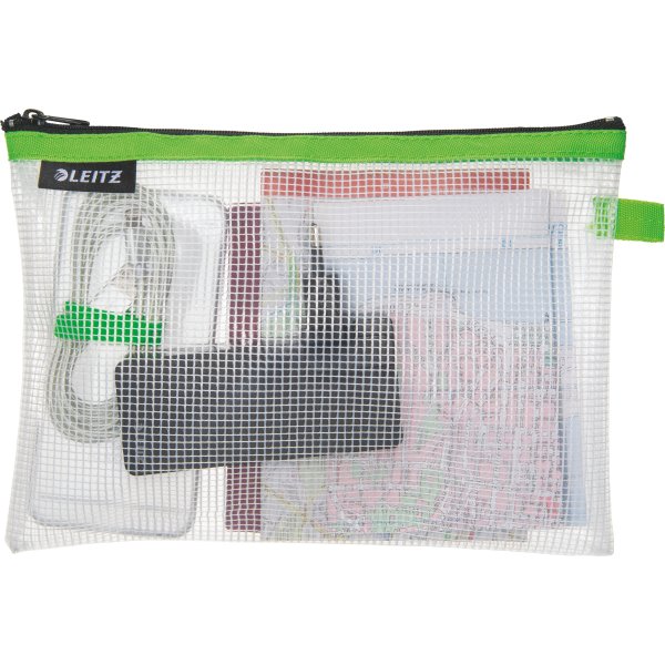 Leitz WOW Vattenavvisande dragkedjeficka, M | Grön