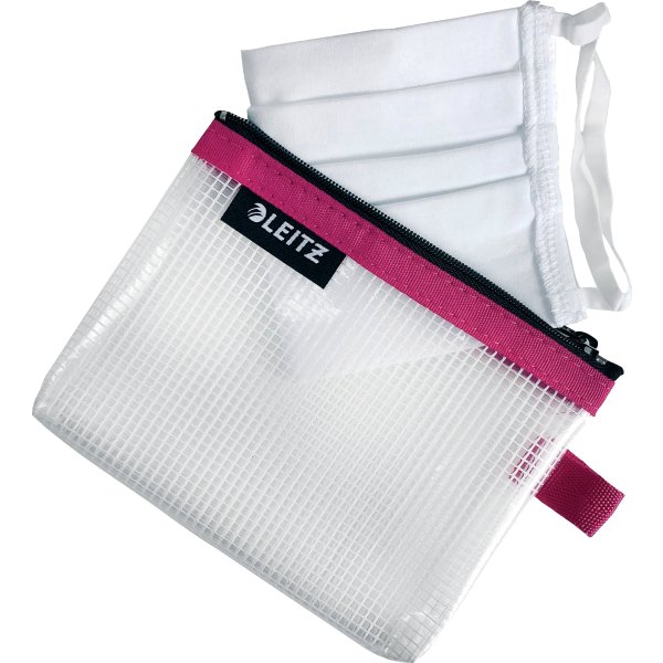 Leitz WOW Vattenavvisande dragkedjeficka, S, Rosa