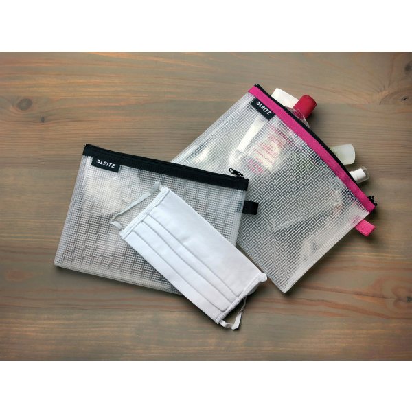 Leitz WOW Vattenavvisande dragkedjeficka, S, Rosa