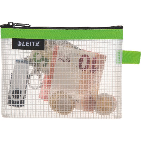 Leitz WOW Vattenavvisande dragkedjeficka, S, Grön