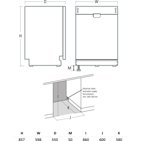 Scandomestic Tvättmaskin, Integrerad - DWI1642WB