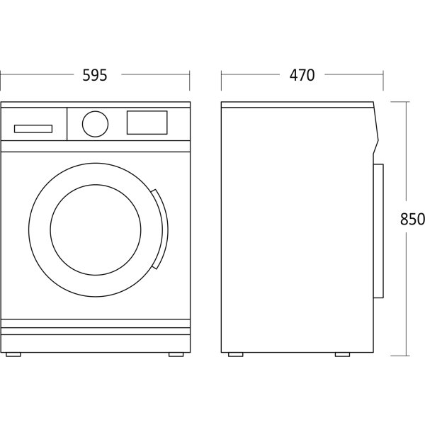 Scandomestic Tvättmaskin - WMF2408WA