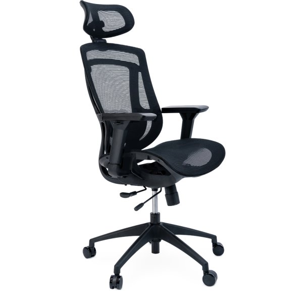 Severo kontorsstol, mesh, svart