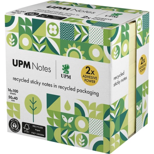 UPM Notes | 50x40 mm | Pastellgul