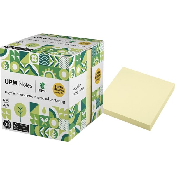 UPM Notes | 75x75 mm | Pastellgul