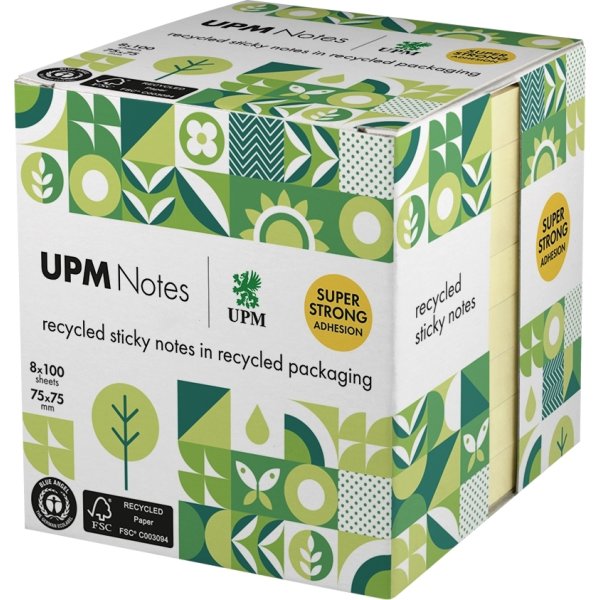 UPM Notes | 75x75 mm | Pastellgul