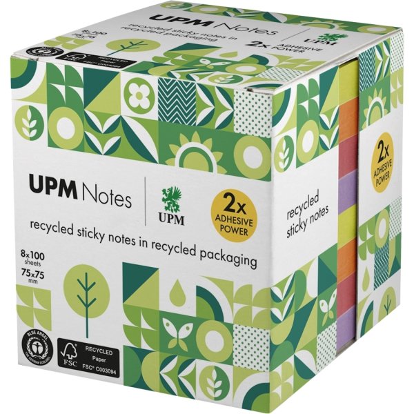 UPM Anteckningslappar | 75x75 mm | Färgblandning