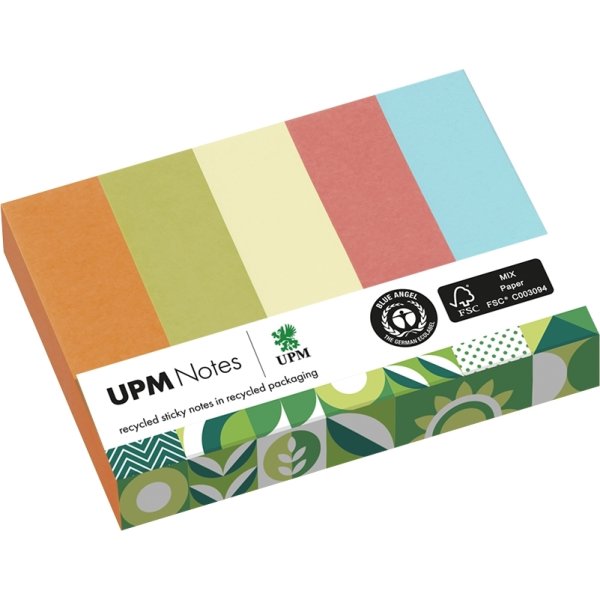 UPM Indexflikar | 15x50 mm | 5 färger