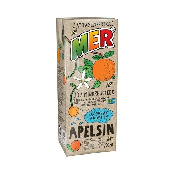 Fruktdryck MER Apelsin 20cl
