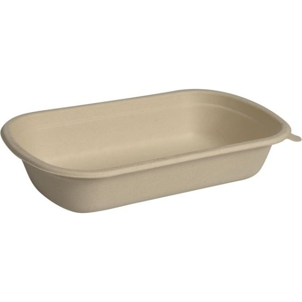 Matlåda takeaway Bagasse 750ml 1f 125/fp