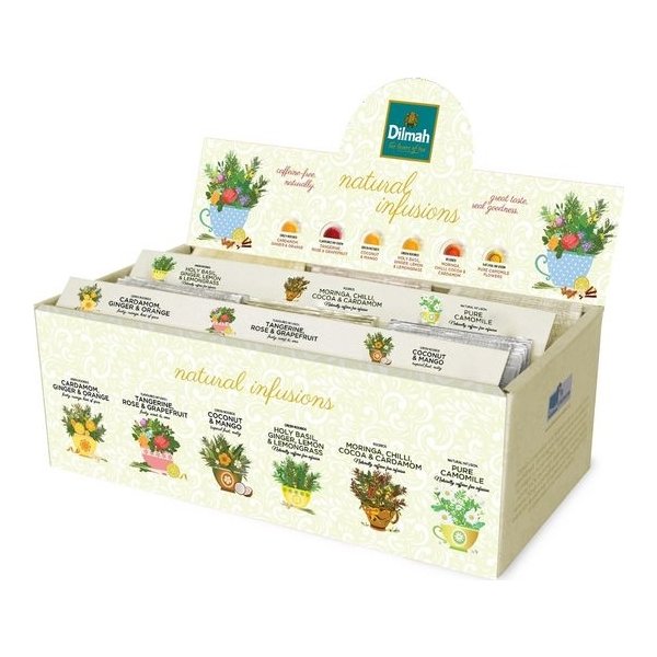 Te DILMAH Sort.låda örter 6 smaker 60/fp