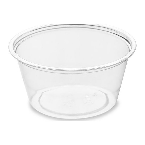 Dressingbägare rPET 60ml trans 100/fp