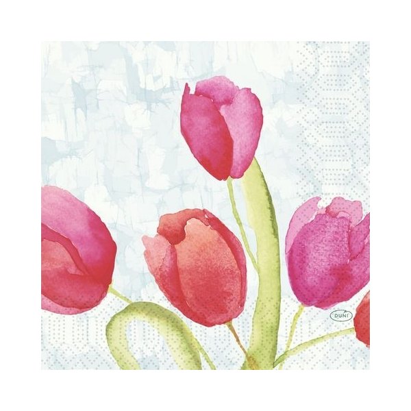 Servett Tulips 3-lags 33X33cm 50/fp