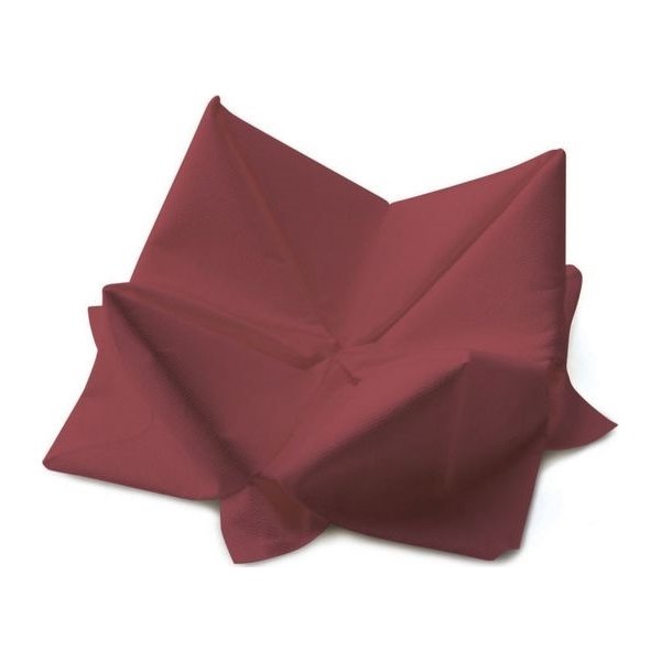 Servett 3-lags 33x33cm vinröd 125/fp