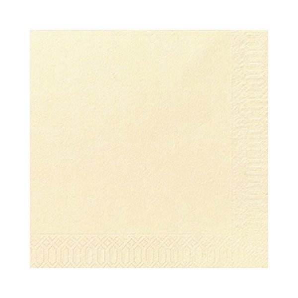 Servett 3-lags 40x40cm vanilj 125/fp