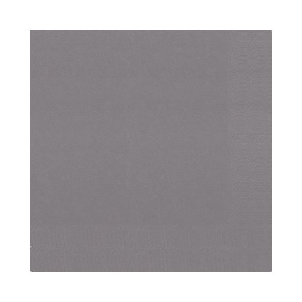 Servett 3-lags 24x24cm granitgrå 250/fp