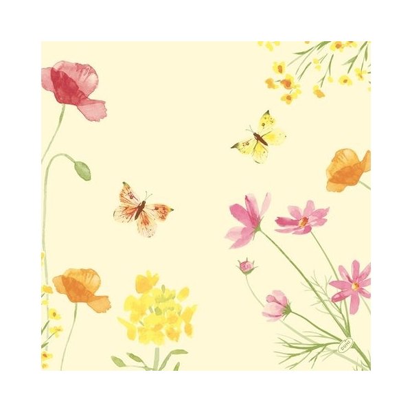Servett Poppy D-soft 40X40cm 60/fp