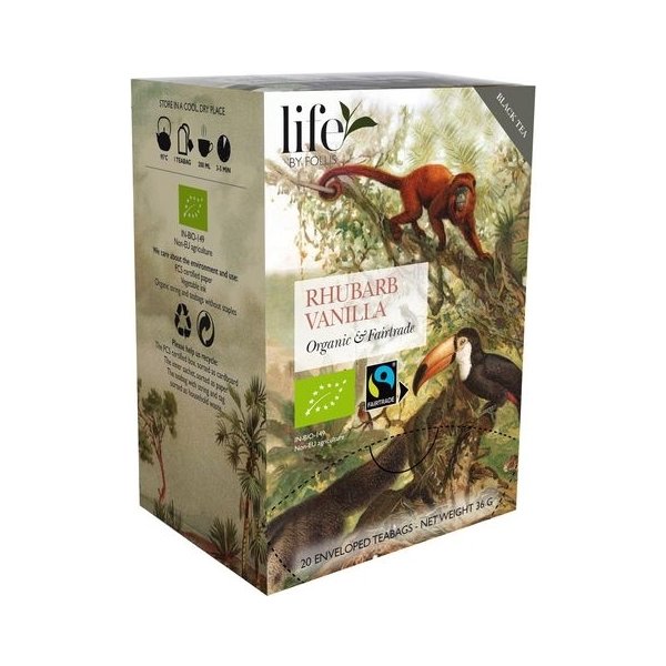 Te LIFE BY FOLLIS Rabarber vanilj 20/fp