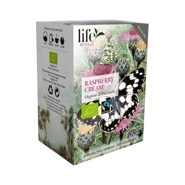 Te LIFE BY FOLLIS Hallon grädde 20/fp