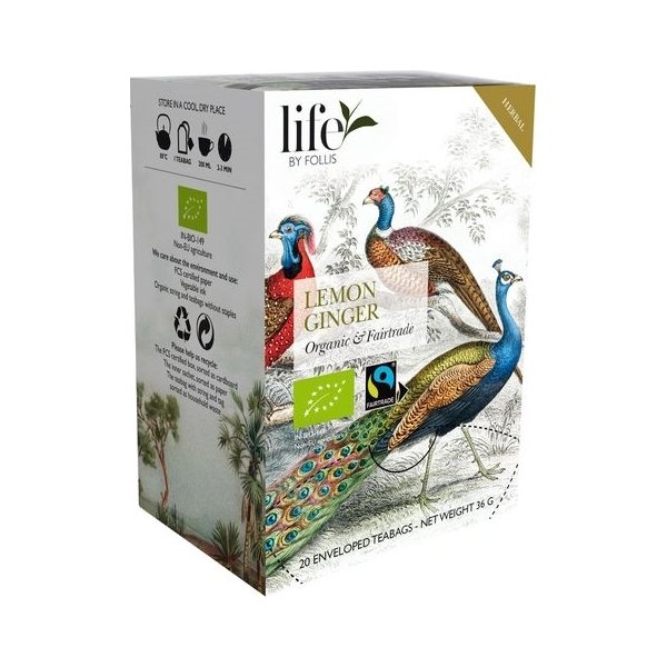 Te LIFE BY FOLLIS Citron ingefära 20/fp