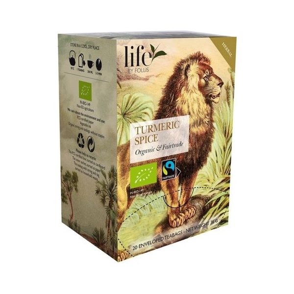 Te LIFE BY FOLLIS Gurkmeja kryddor 20/fp