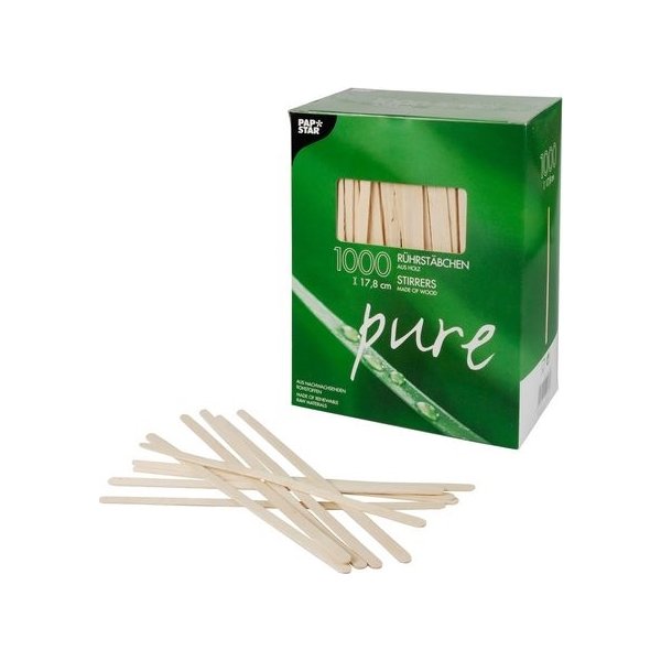 Rörpinne PURE Trä 17,8cm x 5mm 1000/fp