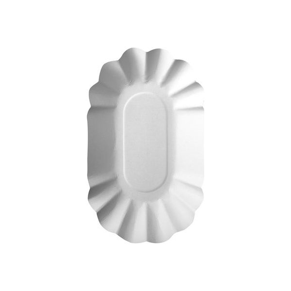 Tallrik PURE 90x160x30mm vit 250/fp