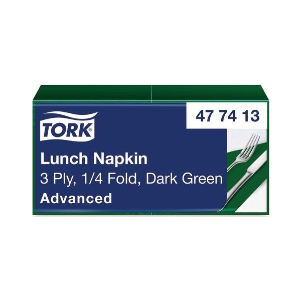 Servett TORK Lunch 3-lags m.grön 150/fp