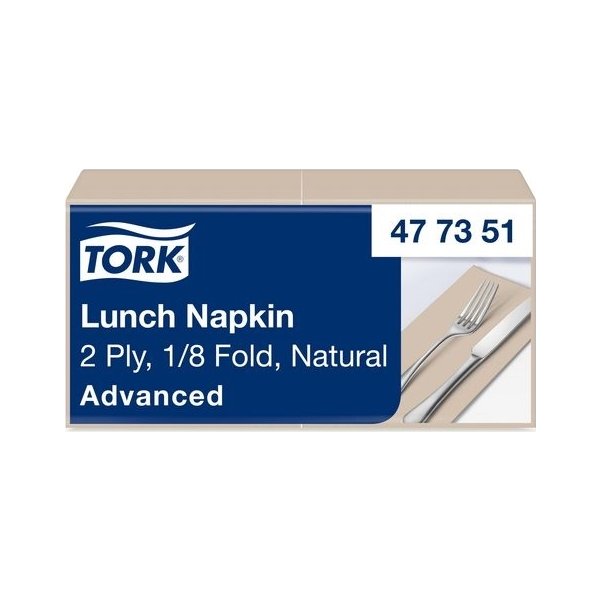 Servett TORK Lunch 2-lags natur 200/fp